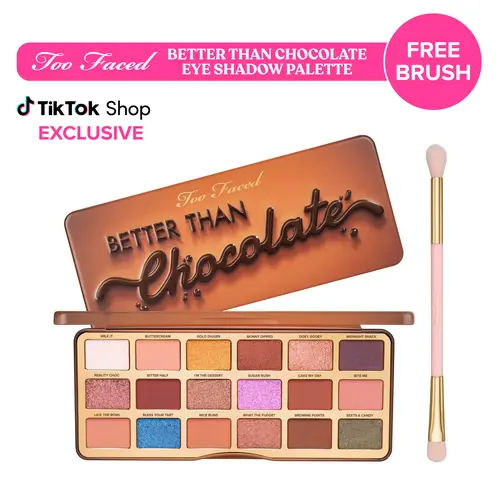 Too Faced Better Than Chocolate Eye Shadow Palette - High Pigment, Matte & Shimmer
