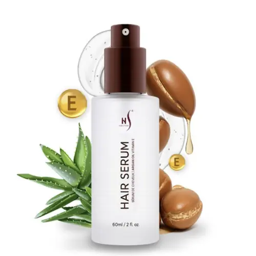 Herstyler Argan Oil Hair Serum - Anti-Frizz Hair Serum for Frizzy and Damaged Hair - Lightweight Heat Protectant Serum for Hair Growth - Hair Oil Serum with Aloe Vera, Vitamin E & Argan Oil - Boosts Shine & Hydration - Haircare - 2 Fl Oz - 1 Pack