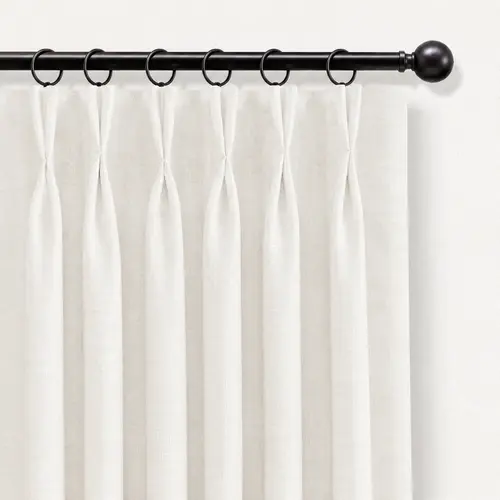 Inovaday 2pcs Blackout Curtains Linen Curtains for Living Room Bedroom Pinch Pleated Curtains Set, Thermal Room Darkening Window Linen Curtain Drapes Outdoorfun,back to school,dorm essentials,home decor,home essentials,sohochic