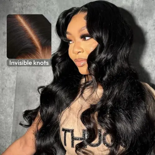 UNice Glueless Pre-Cut 5x5 HD Lace Closure Wigs Human Hair, Body Wave Style with Drawstring Cap, Pre-Plucked Hairline, Natural Look & Scalp, Beginner-Friendly Wigs Human Hair, Bodywave Wig, Pre-Bleached Knots,sohochic
