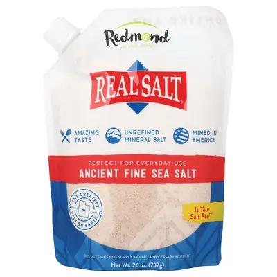 Redmond Real Salt®, Ancient Fine Sea Salt, 26 oz (737 g)