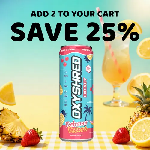 EHPlabs OxyShred Energy Drink | Ready-to-Drink RTD | On-The-Go Energy & Focus Support | Daily Performance Routine | Zero Sugar | Better For You Energy Drink | 12 Pack