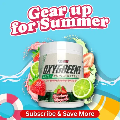 EHPlabs OxyGreens Daily Super Greens | 30 Serves | Gut Cleanse & Digestion Support | Organic Fibre & Spirulina | Vegan-Friendly
