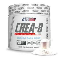EHPlabs CREA-8 Creatine Monohydrate Dietary Supplement Powder - 100% Pure Micronized Creatine, 250g & 500g Stockup-Friendly Options, Unflavored, Muscle Strength & Recovery Support