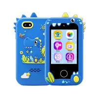 #backtoschool Minions Portable Kids Touchscreen Toy Phone - 2.8in Lithium-Battery-Powered, No Calling/WiFi/Bluetooth, 26 Built-In Apps, Dual Cameras, MP3 Player, Stories, Educational Video Games, Travel Kids Toys, Cool Gifts for Toddlers Boys