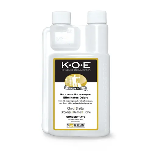 K.O.E. 16oz Concentrate - Kennel Odor Eliminator - Non-Enzymatic Formula, KOE (Apricot, Frost, Fresh or Original Scent) 16 oz Pint