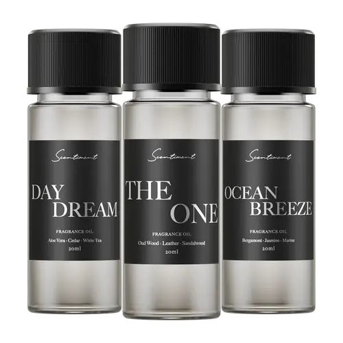 Scentiment Hotel Scents Discovery Set: Sampler Size Diffuser Fragrance Oils Inspired by Iconic Hotels for Home & Travel (20ml)