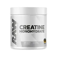 RAW Creatine Monohydrate Powder – Pure Creatine Supplement for Strength, Power & Muscle Energy – Unflavored Workout Performance Supplement