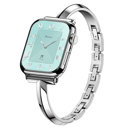 MISSAIR Women's Slim 316L Stainless Steel Smartwatch Compatible Band, Elegant Jewelry-Style Wearable Accessory (Slim Steel Style, Fits 38-49mm Smartwatches Series 1-11 & SE), Smartwatch Compatible Bands,sohochic