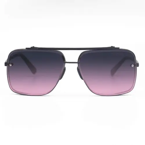 Bella Trendy Casual Aviator Sunglasses - Purple & Pink, Full Rim, FDA-Certified Shatter-Resistant Lenses, UV400 UV Protection, Tangle-Free Chic Style for Women & Men