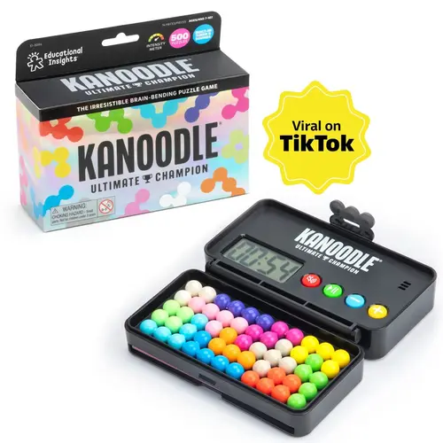 Educational Insights Kanoodle Ultimate Champion (500 Puzzles): Brain Teaser Game with Timer, 2D & 3D Puzzles, Logic & Problem-Solving Toy