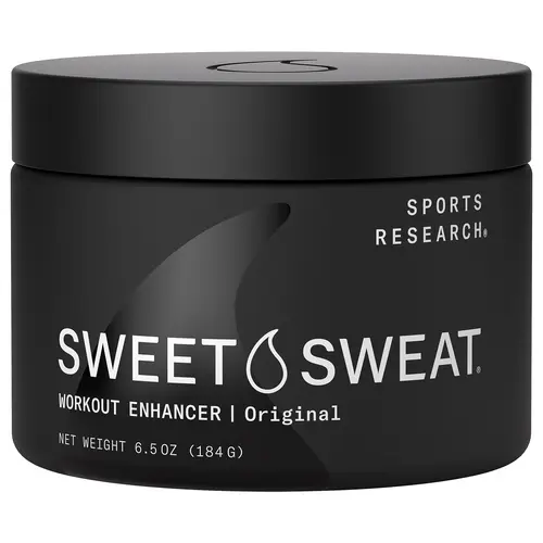 Sweet Sweat­ Workout Enhancer Gel by Sports Research -Thermogenic Exercise Topical Gel for Faster Sweating - 6.5 oz Jar