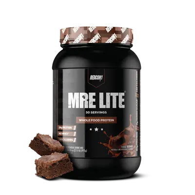 REDCON1 MRE Lite Whole Food Protein Powder - Low Carb & Whey Free Meal Replacement with Animal Protein Blends - Easy to Digest Supplement Made with MCT Oils (30 & 20 Servings)