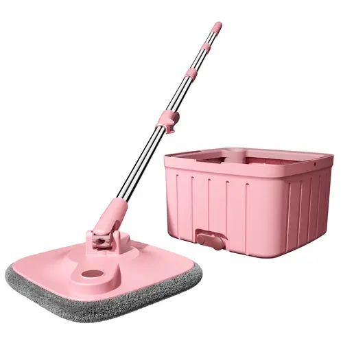 【2026 New Arrivals】Trucozie Spin Mop with Self-Cleaning Bucket - Never Touch Dirty Water Again | 360° Flat Mop, Turbo Rinse System, Reusable Microfiber Pads, Wet Dry Mop for Kitchen Bathroom Hardwood Floors,back to school,back to school haul