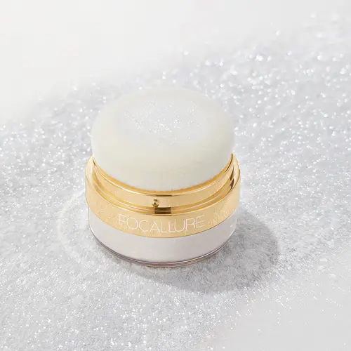 FOCALLURE Sparkle Highlight Powder - Waterproof, Long-Lasting Prismatic Luminous Glow, Highly Pigmented Multi-Use Long Lasting Shimmer Makeup Products for Face, Non-Toxic, Cruelty-Free Glowing Makeup