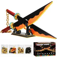 TOKMOC Demon Building Block Set Series with Stand,Handmade Cosplay Anime Toy,Collecting Building and Gifting Model for Anime fans,Home Decoration,Bookshelf Display Cabinet,For aged 12 and above,Stress relief toy