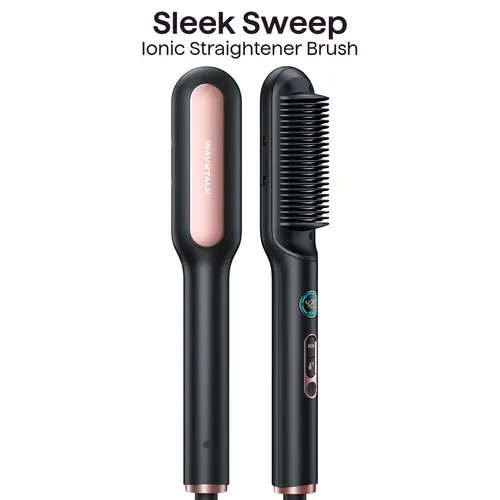 Wavytalk Sleek Sweep Ionic Hair Straightener Brush Straightening Bristle