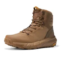 NORTIV 8 [Metrostrike] Men's Military Tactical Boot Lightweight Breathable Boots for Work All Day Side Zipper Motorcycle Combat Hiking Boots 8 Inches Trekking Shoes Rubber Outsole Durability Worker,shoes for back to school,back to school shoes,sohochic