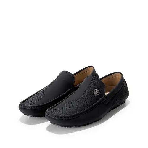 BRUNO MARC Men's Premium PU Leather Penny Loafers - Flat Heel, Black, Comfy Style, Slip-On Moc Toe Casual Slip-Ons & Flat Shoes, Cushioned Footbed, PVC Sole, Breathable, Smooth, Casual-Ready for Daily Wear Footwear