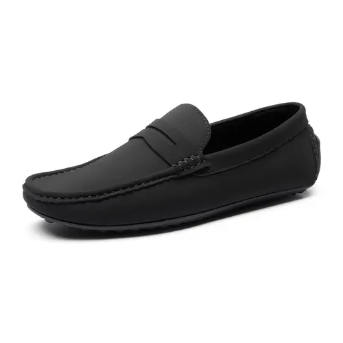 BRUNO MARC Men's Gentleman Suede Penny Loafers - All Seasons Lace-Free Slip-On Walking Shoes with Lightweight Moc Toe, Cushioned Soft Foam Insoles, Flexible PVC Outsole & Casual Flat Design,sohochic