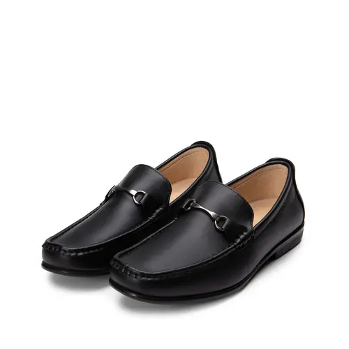 BRUNO MARC Men's Classic Casual Horsebit Black Loafers - Slip-On Style Flats for Summer, Effortless Wear, Comfortable Shoes That Don't Hurt,sohochic