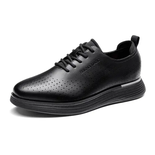 BRUNO MARC Men's Oxfords Shoes, MaxFlex Plain-Toe Lace-Up Formal Oxfords Shoe with Cushioned Sole, Comfortable Business Style Footwear, Office-Ready Daily Polish Laces Men's Oxfords for Commuting & Reduced Foot Fatigue,sohochic