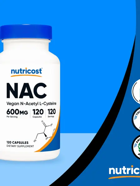 Nutricost N-Acetyl L-Cysteine (NAC) Supplement Capsules
