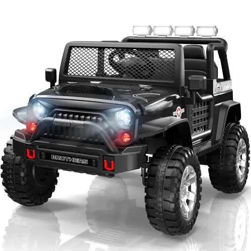 #sohochic LIGIANT L8 12V Battery-Powered 2-Seater Kids Ride-On Truck, Remote Control, Spring Suspension, Bluetooth Audio, LEDs, Realistic Engine Sounds, Phthalate Free Gift for 3-8 Years Olds,toolupgrade