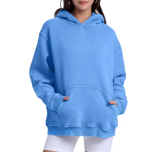 FAIABLE Unisex Oversized Hoodie Vintage Streetwear Heavyweight Fleece Hoodies Cozy Fall Winter Outfit Casual Pullover Sweatshirt Soft Warm Loose Fit Hooded Top  Cotton  Comfy Womenswear Menswear