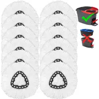 For O-Cedar EasyWring 1 Tank System Microfiber Spin Mop Heads Refills for Smooth Surface Floors Durable Machine Washable for O cedar Replacements