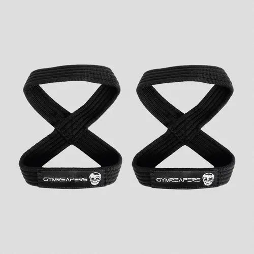 Figure 8 Lifting Straps, Thick Durable Cotton Gym Accessories for Strongman and Powerlifting, Supports Grip Strength for Heavy Deadlifts and Bodybuilding
