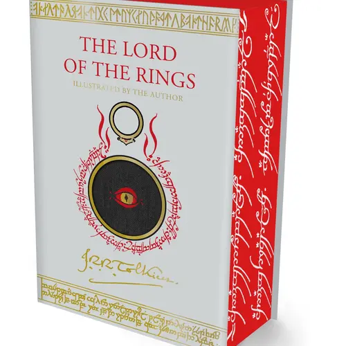 The Lord of the Rings Illustrated by J.R.R. Tolkien: Complete One-Volume Hardcover with 30 Color Illustrations, Fold-Out Maps & Sprayed Edges