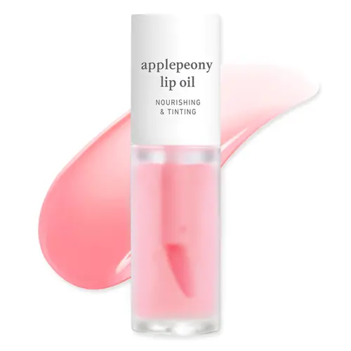 Nooni Korean Apple Lip Oil + Lip Stain | Glossy Lip Stain, Tinting & Long Lasting, Moisturizing Lip Care (17 options) Hydrate Lipgloss Lipstick Makeup Glossy Hydrating Moisturizer Plump Transfer-proof