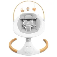 Jool Baby Nova Nature Baby Swing for Newborns - Natural Wood Toys, Electric Motorized Infant Swing, Bluetooth Music, Crib Friendly, Side to Side Motion, Removable Canopy & Netting, Lightweight Portable Design