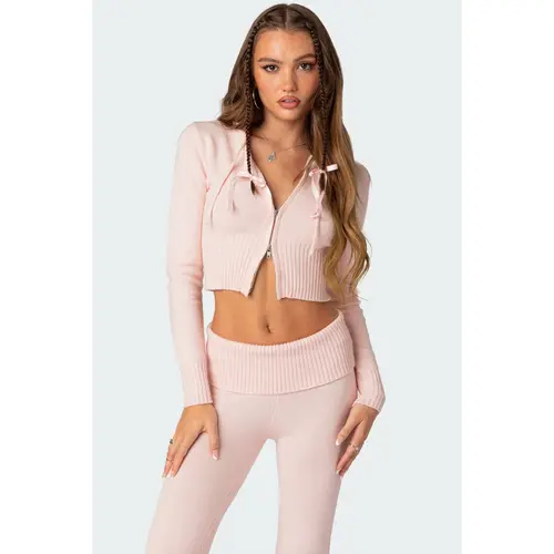Desiree Knitted Hooded Cardigan
