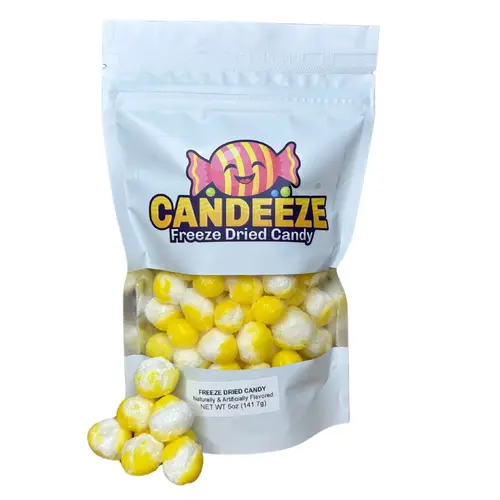 Candeeze's Freeze Dried Lemon Crunch (Extra Crunchy) - Lemon Sour Heads Candy