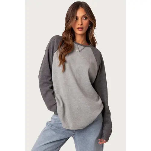 Me Time Oversized Waffle Top