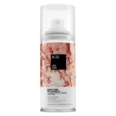 IGK JET LAG Invisible Dry Shampoo Travel | Weightless + Refresh Style | Vegan + Cruelty Free | 2 Oz