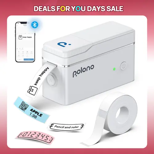 Back to School Label Printer, P31S Bluetooth Thermal Sticker Maker with Tape, Wireless Mini Labeler for Students Teachers & Classroom Organization, Portable Inkless Printer for Study Notes, Barcodes & Memos sohochic