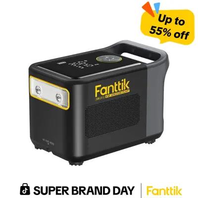 Fanttik X9 Ultra Portable Tire Inflator for Pickup Trucks , RV | | 3-in-1 Air Pump, Power Station, Flashlight | 6× Faster Inflator with Digital Gauge | Air Compressor for Light Truck, SUV, Compact Car Vehicle, SummerWins,toolupgrade