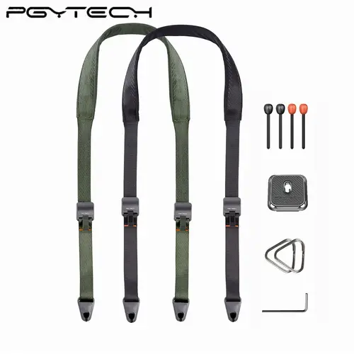 PGYTECH Arca-Type QR Plate Neck & Shoulder Strap for Photographers - Quick Release, Quick Bead, Adjustable Length, 1-Handed Operation, 90kg Load Capacity, Durable Polyester-EPDM-Fiber-Reinforced Nylon, Compatible with DSLR/SLR (Camera Accessories), Dslr C