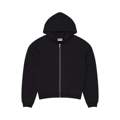 350 GSM 'Black' Zip-Up Hoodie