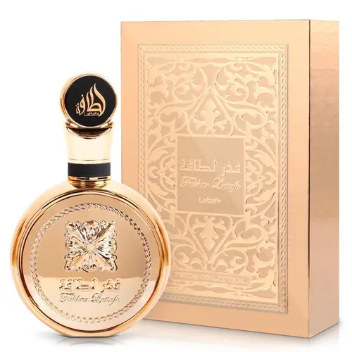 Lattafa Fakhar Gold Extrait de Parfum (EDP) Spray, 3.4 fl oz Liquid Unisex Fragrance for Adults, Aromatic Citrusy-Woody Scent with Tuberose & Amber, Elegant Floral Notes