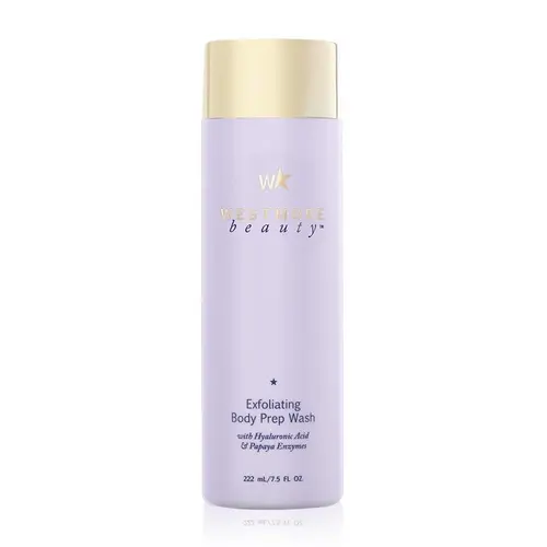 Westmore Beauty Exfoliating Body Prep Wash with Papaya Enzymes, Volcanic Minerals, and Hyaluronic Acid for Smooth, Moisturizing, Hydrated Skin
