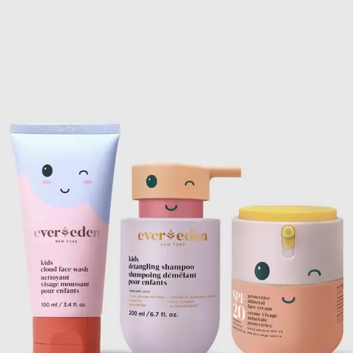 Evereden – Healthy Habits Starter Set | Kids Shampoo, Face Wash & Mineral SPF 20 | For Ages 3+ (3-Piece Set)