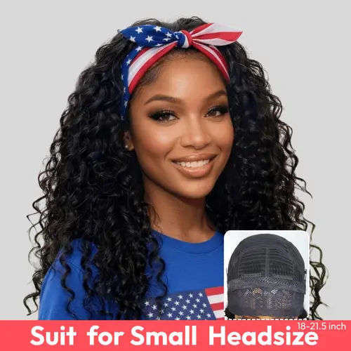 UNice Zero Stress Water Wave Zip Headband Wig Human Hair with Drawstring Glueless No Slipping Secure All Day Wigs 2-In-1 Switch Half Wig 3S Quick Wear Beginners Friendly Summer Wig SummerArrvials #SoHoChic #TikTokShopBackToSchool