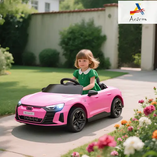 Aosom 6V/12V Kids Ride on Car, Licensed Audi RS E-tron GT 3.1 MPH Electric Car, with Remote Control, 4 Wheels with Suspension, Horn, Music, Lights Fun,sohochic