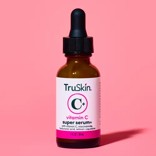 TruSkin Vitamin C Super Serum+ – 5 Benefits in 1 Brightening Firming & Hydrating Facial Serum for Radiant Smooth Skin with Niacinamide, Retinol, Hyaluronic Acid, and Squalane