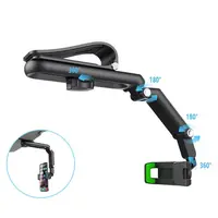 Novo Suporte Universal Multifuncional para Smartphone em Quebra-Sol (Rotação de 1080° e 360°, Retrátil, Fácil Instalação) – Acessório para Interior de Carro