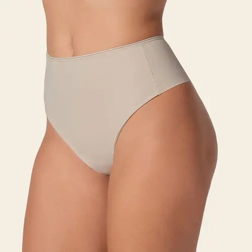 Leonisa PowerThong Seamless Shapewear Panty - Basic, Comfortable, Breathable Fabric, Tummy Control, Invisible Design for Everyday Wear